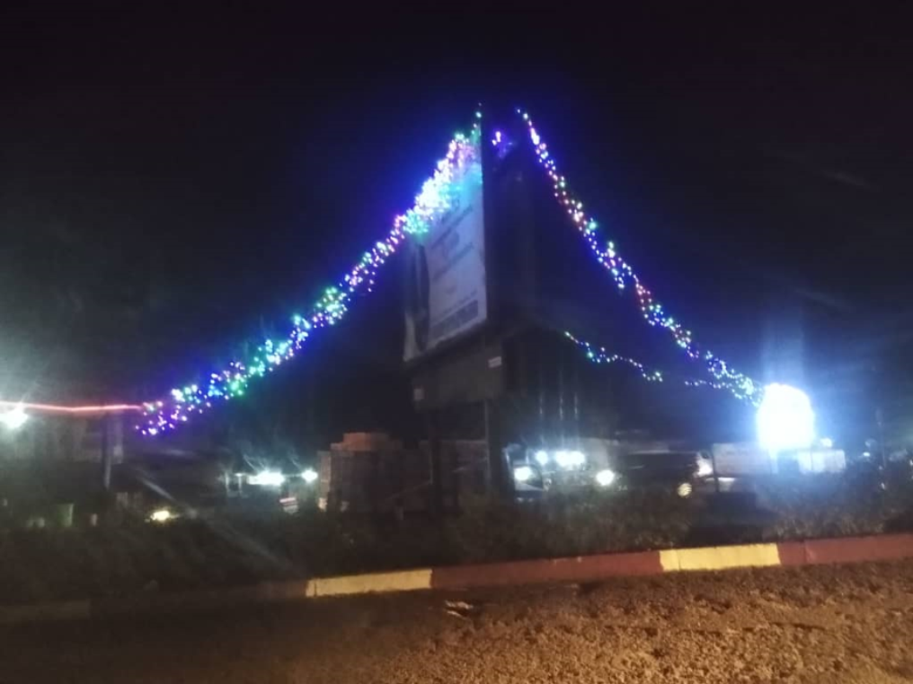Décoration Lumineuse de la ville de Bandjoun, Décembre 2023